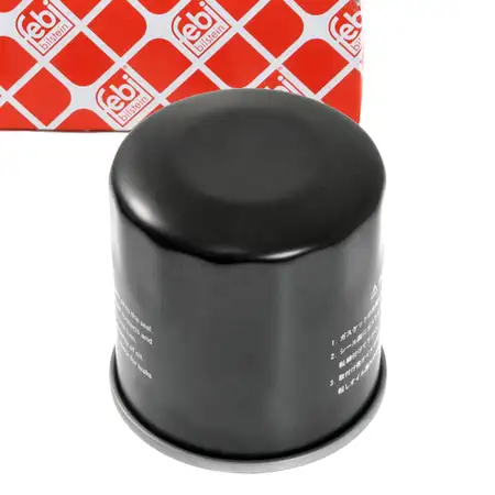 febi 183879 Oil Filter for NISSAN Pixo UA0, SUZUKI Alto 7, Baleno FW, EW, Splash EX 1.0, 1.2
