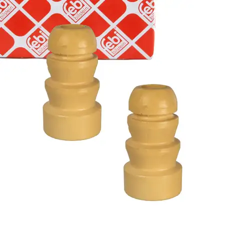 2x febi 108775 Stop Buffer, Rubber Stop for AUDI A7 4K Q5 8RB Front Axle 8R0412131E