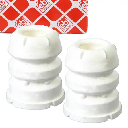 2x febi 109067 Rubber stop buffer for FORD Transit V363 33t front axle 1804552