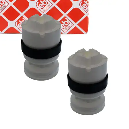 2x febi 21129 Anschlagpuffer Gummianschlag f&uuml;r FIAT Cinquecento 170 Seicento/600 187 vorne