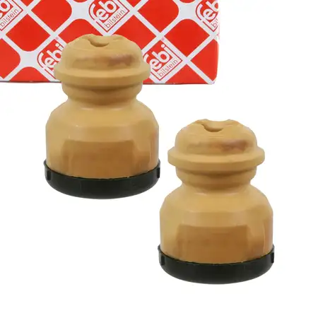 2x febi 23422 Anschlagpuffer Gummianschlag f&uuml;r SEAT Ibiza 3 4 Leon 1M Toledo 2 1M Hinten