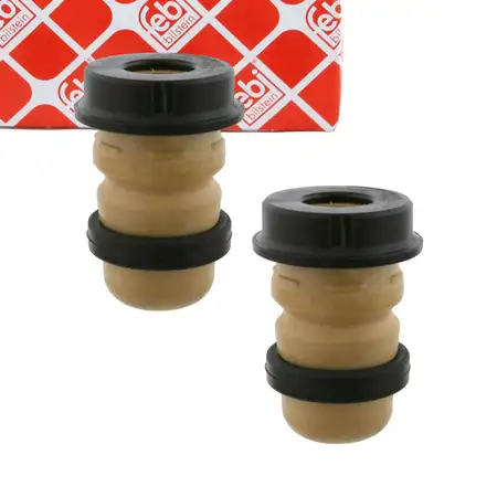 2x febi Anschlagpuffer Gummianschlag f&uuml;r VW Golf 5 6 7 Passat Caddy 3 SKODA Yeti 5L vorne