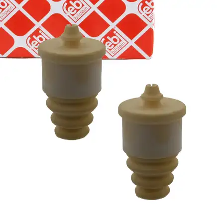 2x febi Anschlagpuffer Gummianschlag f&uuml;r FIAT 500 500C 312 Panda 169 ABARTH 500 595 hinten