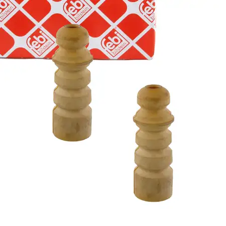 2x febi 32560 Anschlagpuffer Gummianschlag f&uuml;r VW Caddy 2 SKODA Favorit 1 2 6U hinten