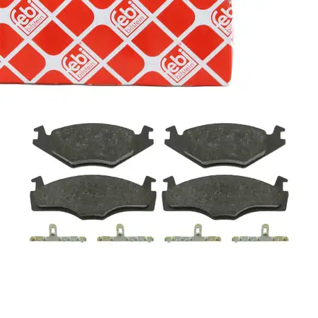 febi Bremsbel&auml;ge Bremsbelagsatz f&uuml;r VW Golf 1-3 Passat B1-B4 Polo 6V Caddy SEAT 2 vorne
