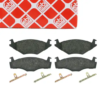febi 16012 Bremsbel&auml;ge Bremsbelagsatz f&uuml;r VW Polo 86C 6N 6V SEAT Ibiza 2 Cordoba 6K vorne