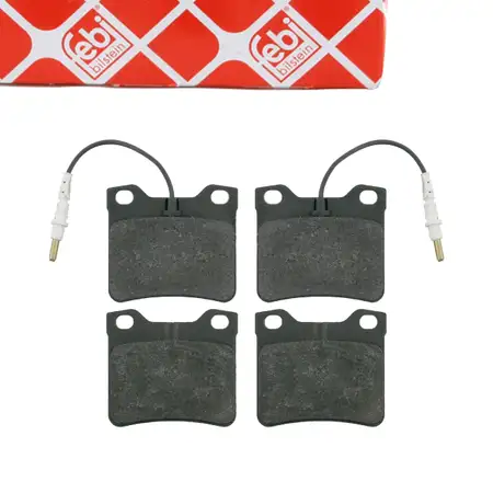 febi 16137 Bremsbel&auml;ge Bremsbelagsatz + Warnkontakt f&uuml;r PEUGEOT 6B 2.0-3.0 hinten 4250.81