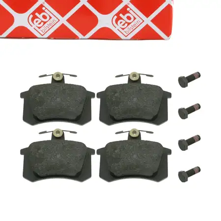 febi Bremsbel&auml;ge Bremsbelagsatz f&uuml;r AUDI A4 B5 A6 C4 100 C3 C4 80 B2 B3 Cabriolet hinten