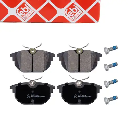 febi Bremsbel&auml;ge Bremsbelagsatz f&uuml;r FIAT Punto 176 Tipo 160 Uno 146 ALFA 145 146 hinten