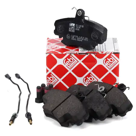 febi 16191 Bremsbel&auml;ge + Sensor f&uuml;r RENAULT Clio 2 Megane 1 Twingo 1 2 Logan Sandero vorne