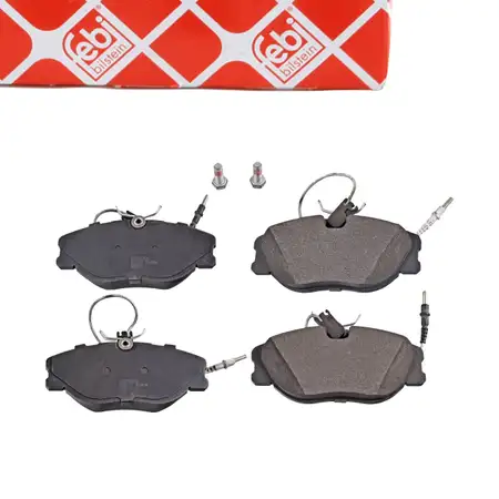 febi Bremsbel&auml;ge + Warnkontakt f&uuml;r CITROEN Jumpy Evasion PEUGEOT Expert FIAT Scudo vorne