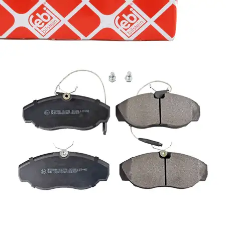 febi Bremsbel&auml;ge + Warnkontakt f&uuml;r CITROEN Jumper FIAT Ducato PEUGEOT Boxer 230 ZCT vorne