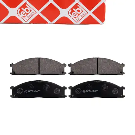 febi Bremsbel&auml;ge Bremsbelagsatz f&uuml;r NISSAN NP300 Pick Up D22 Terrano 1 WD21 Urvan vorne