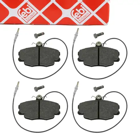 febi 16369 Bremsbel&auml;ge + Warnkontakt f&uuml;r CITROEN ZX N2 Bj. 03.1991-10.1997 vorne 95658557