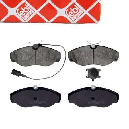 febi 16391 Bremsbel&auml;ge + Warnkontakt f&uuml;r CITROEN Jumper PEUGEOT Boxer FIAT Ducato vorne