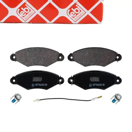 febi Bremsbel&auml;ge Bremsbelagsatz f&uuml;r CITROEN Xsara N1 RENAULT Kangoo NISSAN Kubistar vorne