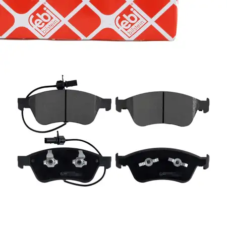 febi 16526 Bremsbel&auml;ge + Warnkontakt f&uuml;r VW Phaeton 3D AUDI A6 C6 4F A8 4E vorne 4E0698151