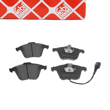 febi 16538 Bremsbel&auml;ge + Warnkontakt f&uuml;r VW Golf 5 Passat B6 AUDI A3 8P SEAT Leon 1P vorne