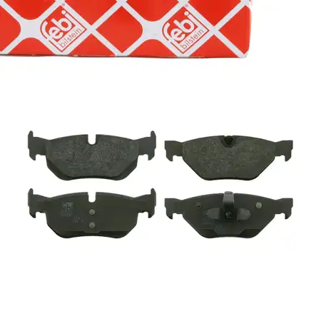 febi Bremsbel&auml;ge Bremsbelagsatz f&uuml;r BMW 1er E81 E82 E87 E88 3er E90 E91 E2 E93 X1 hinten