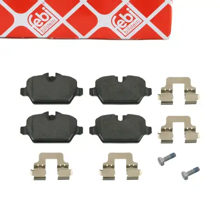 febi 16560 Bremsbel&auml;ge Bremsbelagsatz f&uuml;r BMW 1er E81 E87 3er E90 E92 MINI R60 R61 hinten