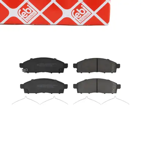 febi Bremsbel&auml;ge Bremsbelagsatz f&uuml;r MITSUBISHI Pajero Sport 2 Triton FIAT Fullback vorne