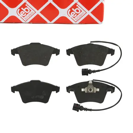 febi Bremsbel&auml;ge + Warnkontakt f&uuml;r VW Touareg 7L mit &Oslash; 308mm Scheiben 1LB vorne 7L6698151B