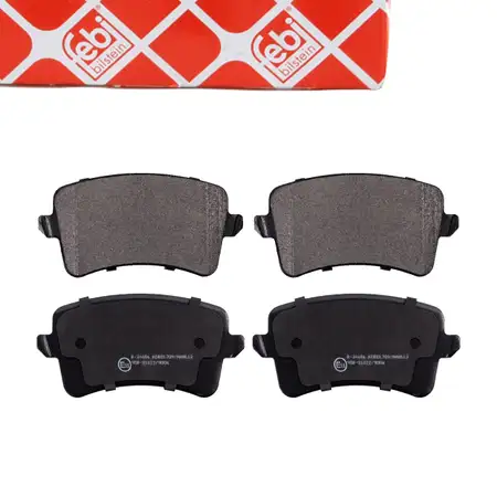 febi 16755 Bremsbel&auml;ge Bremsbelagsatz f&uuml;r AUDI A4 B8 A5 8T 8F Q5 8R hinten 8K0698451