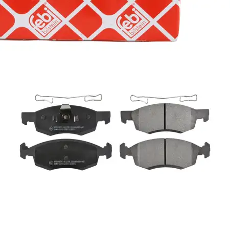 febi Bremsbel&auml;ge Bremsbelagsatz DACIA Logan Sandero f&uuml;r ATE Bremse &amp; 260mm Scheiben vorne