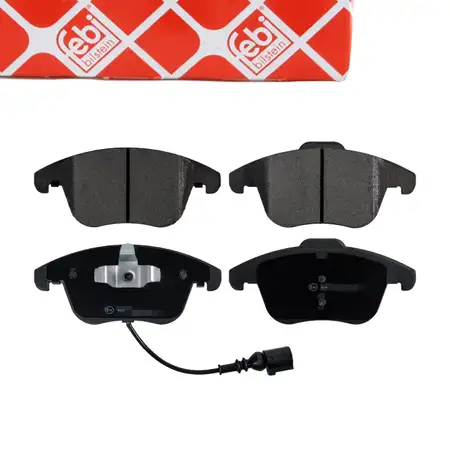 febi Bremsbel&auml;ge Bremsbelagsatz + Sensor f&uuml;r VW Passat Tiguan 5N Sharan 7N AUDI 8U vorne