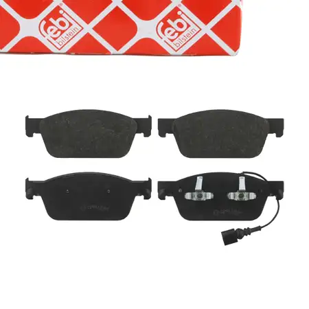 febi 16824 Bremsbel&auml;ge + Warnkontakt f&uuml;r VW Transporter Multivan California T5 17" vorne