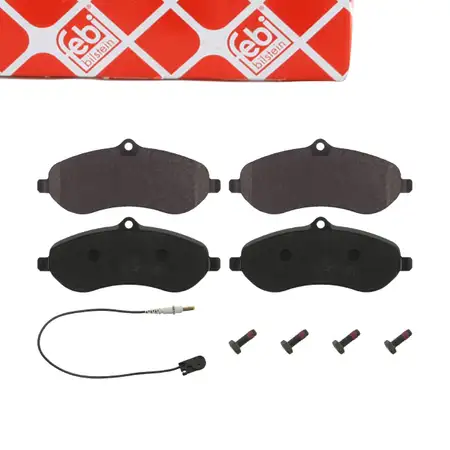 febi Bremsbel&auml;ge + Warnkontakt f&uuml;r CITROEN Jumpy PEUGEOT Expert FIAT Scudo 1.6 2.0 vorne