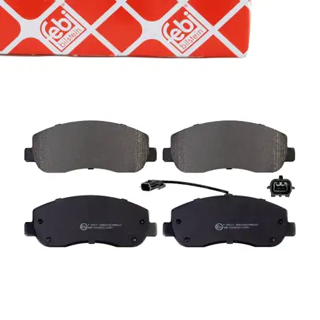 febi 16845 Brake Pads + Warning Switch for RENAULT Master 3, OPEL Movano B, NISSAN NV400 (front)