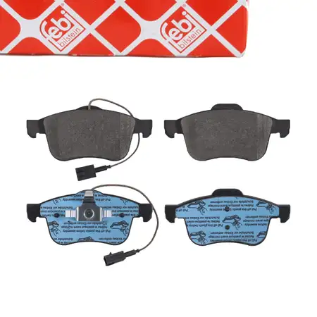 febi Bremsbel&auml;ge + Warnkontakt f&uuml;r ALFA ROMEO 159 939 bis Bj. 01.2008 Vorderachse 77363599