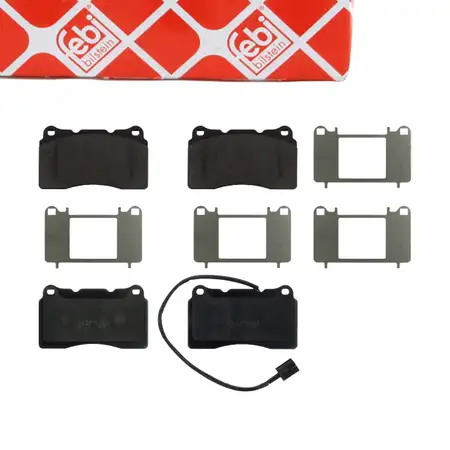 febi Bremsbel&auml;ge + Warnkontakt f&uuml;r ALFA ROMEO 156 Sportwagon 1.9 JTD 16V vorne 77363336