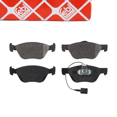 febi Bremsbel&auml;ge + Warnkontakt f&uuml;r ALFA 147 937 156 932 GT 937 FIAT Punto 188 Bravo vorne