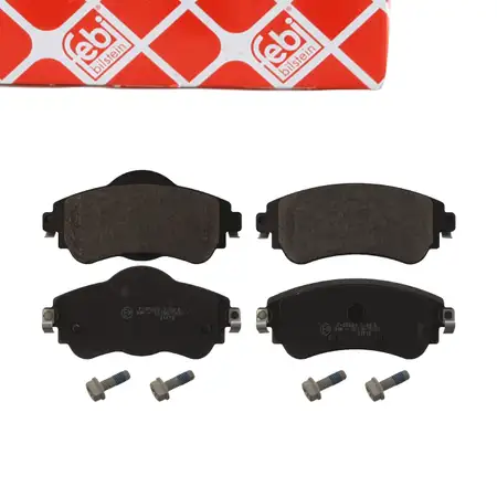 febi Bremsbel&auml;ge Bremsbelagsatz f&uuml;r CITROEN C4 2 1.2 THP 1.4 VTi 1.6 HDi DS4 1.6 HDi vorne