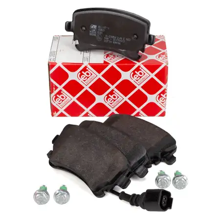 febi 16860 Bremsbel&auml;ge + Sensor f&uuml;r VW Transporter Multivan California T5 mit 294mm hinten