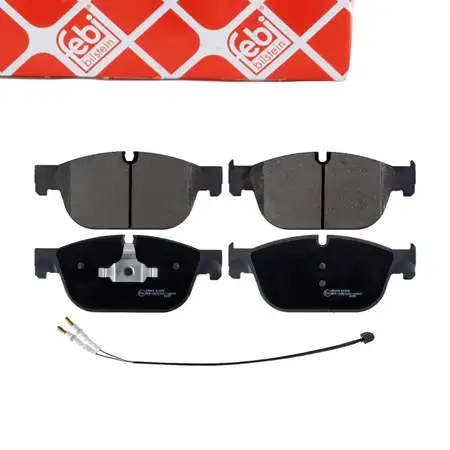 febi 16862 Bremsbel&auml;ge + Warnkontakt f&uuml;r CITROEN C5 3 C6 DS4 DS5 PEUGEOT 308 407 RCZ vorne