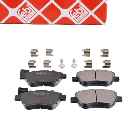 febi Bremsbel&auml;ge + Warnkontakt f&uuml;r FIAT 500/C Punto Linea PEUGEOT Bipper ALFA Mito vorne