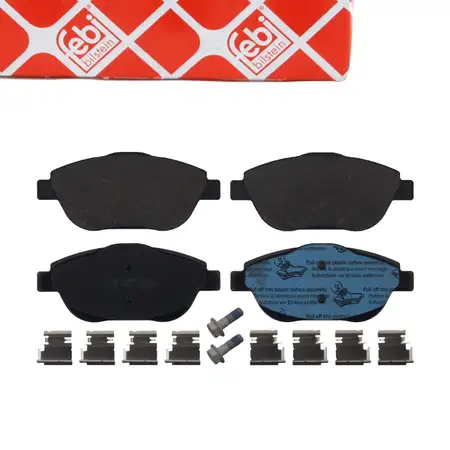 febi 16888 Bremsbel&auml;ge Bremsbelagsatz f&uuml;r CITROEN C3 2 Cactus DS3 OPEL Crossland/10 vorne