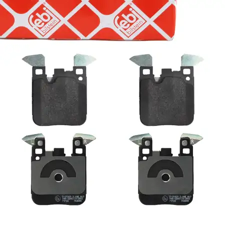 febi Bremsbel&auml;ge Bremsbelagsatz f&uuml;r BMW 1er F20 F21 116-125 d/i 3er F30 316-335 d/i hinten