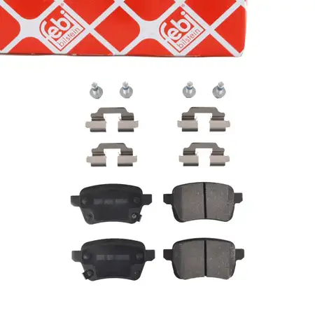 febi Bremsbel&auml;ge Bremsbelagsatz f&uuml;r OPEL Adam Corsa E 1.0-1.6 FIAT 500L 351 1.4 1.6 hinten