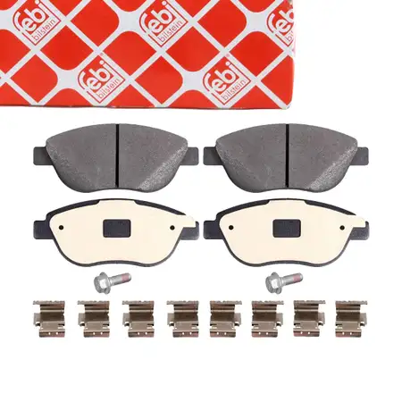 febi 16964 Bremsbel&auml;ge Bremsbelagsatz f&uuml;r FIAT Doblo 119 Modelljahr 2005 vorne 77364897