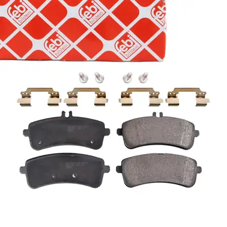 febi Bremsbel&auml;ge Bremsbelagsatz f&uuml;r MERCEDES AMG C190 R190 W222 V222 X222 A217 C217 hinten