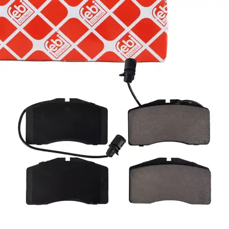 febi 173743 Bremsbel&auml;ge + Warnkontakt f&uuml;r AUDI A8 4D Bj. 11.1998-12.2002 vorne 4D0698151Q