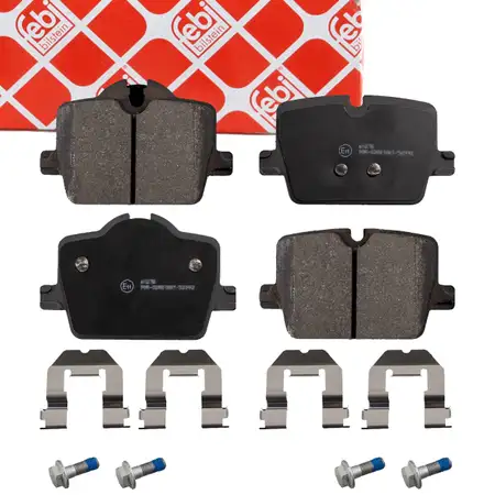 febi Bremsbel&auml;ge Bremsbelagsatz f&uuml;r BMW 3er G20 G21 330 Z4 G29 20i 30i hinten 34206888831