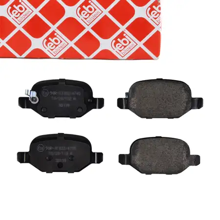 febi Bremsbel&auml;ge Bremsbelagsatz f&uuml;r FIAT 500L 351 352 0.9 1.4 1.3D 80-105 hinten 77366456