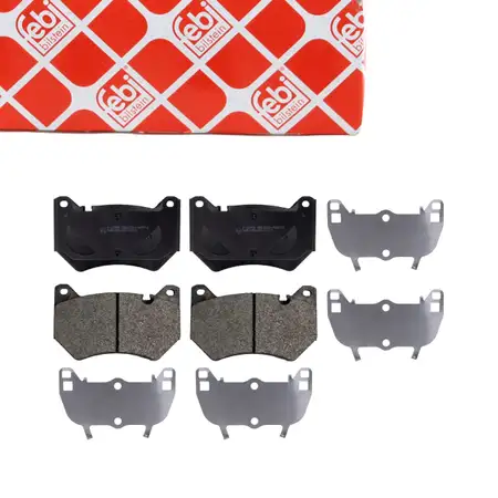 febi 177186 Bremsbel&auml;ge Bremsbelagsatz f&uuml;r AUDI Q5 FY PR-1LH/1LP mit 338mm vorne