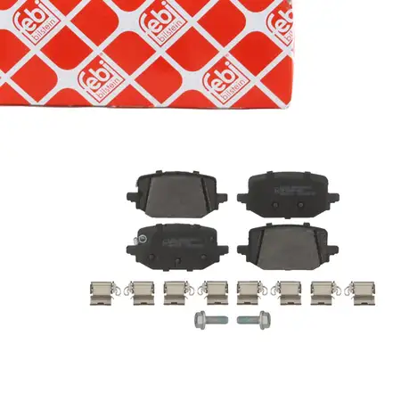 febi 184228 Bremsbel&auml;ge Bremskl&ouml;tze f&uuml;r NISSAN Qashqai 3 J12 hinten D4060-6RA0B