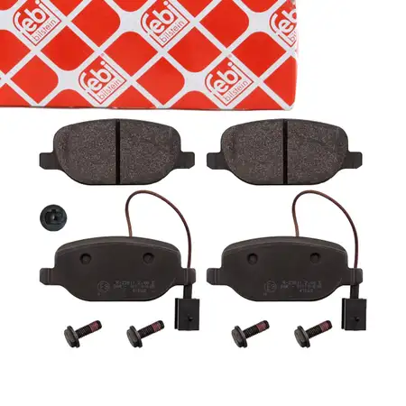 febi Bremsbel&auml;ge + Warnkontakt f&uuml;r ALFA ROMEO 159 939 Brera Spider 939 Giulietta hinten